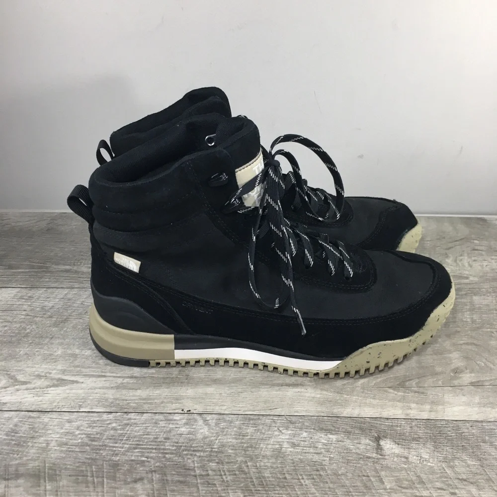 The North Face Back-To-Berkeley Waterproof Black Leather Hiking Mens Boots 9.5
